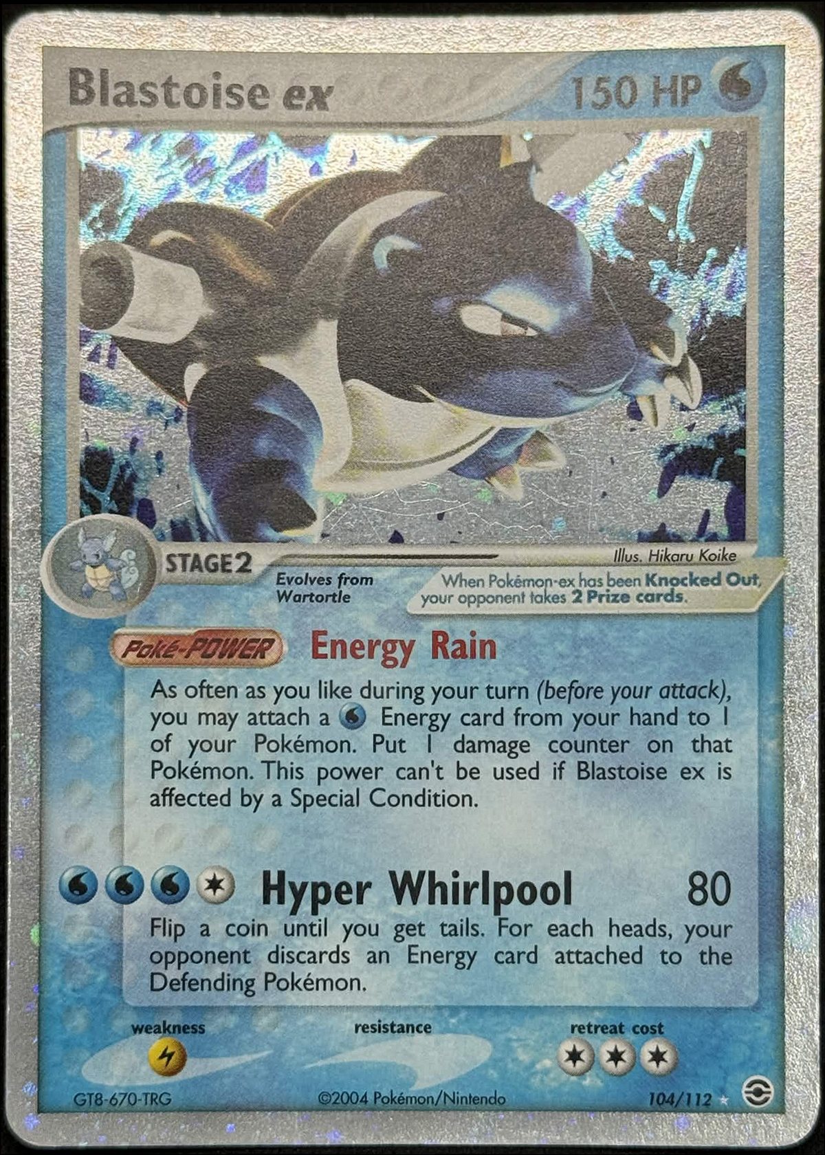 EX FireRed & LeafGreen, Blastoise ex 104/112, restored